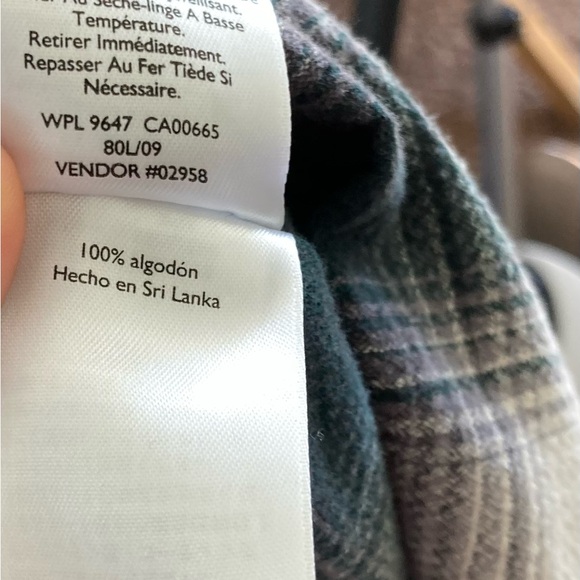 Eddie Bauer Western Shirt Plaid Button Up Snap Perl Mens M Long Sleeves Green - Picture 13 of 13